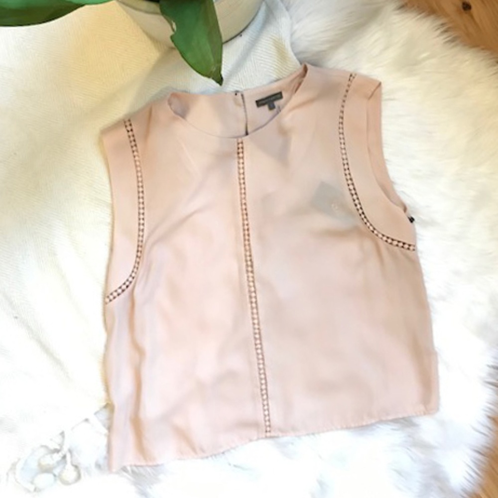 Vince Camuto NWT Peach Blouse with Pierced Detail